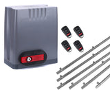 Σετ μοτέρ συρόμενης πόρτας DKC500 με 4 τηλεχειριστήρια και 6m μεταλλική κρεμαγιέρα