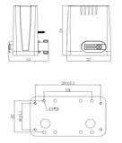 Μηχανισμός γκαραζόπορτας DKC500_Διαστάσεις