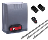 Σετ μοτέρ συρόμενης πόρτας DKC500 με 1 τηλεχειριστήριο, 3m μεταλλική κρεμαγιέρα και φωτοκύτταρα ενσύρματα