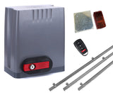 Σετ μοτέρ συρόμενης πόρτας DKC500 με 1 τηλεχειριστήριο, 3m μεταλλική κρεμαγιέρα και φωτοκύτταρα με ανακλαστήρα