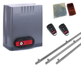 Σετ μοτέρ συρόμενης πόρτας DKC500 με 2 τηλεχειριστήρια, 3m μεταλλική κρεμαγιέρα και φωτοκύτταρα με ανακλαστήρα