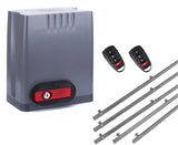 Σετ μοτέρ συρόμενης πόρτας DKC500 με 2 τηλεχειριστήρια και 5m μεταλλική κρεμαγιέρα