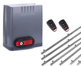 Σετ μοτέρ συρόμενης πόρτας DKC500 με 2 τηλεχειριστήρια και 7m μεταλλική κρεμαγιέρα