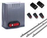 Σετ μοτέρ συρόμενης πόρτας DKC500 με 3 τηλεχειριστήρια, 3m μεταλλική κρεμαγιέρα και φωτοκύτταρα ενσύρματα