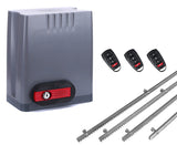 Σετ μοτέρ συρόμενης πόρτας DKC500 με 3 τηλεχειριστήρια και 4m μεταλλική κρεμαγιέρα