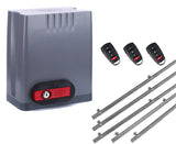 Σετ μοτέρ συρόμενης πόρτας DKC500 με 3 τηλεχειριστήρια και 5m μεταλλική κρεμαγιέρα