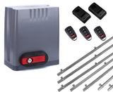 Σετ μοτέρ συρόμενης πόρτας DKC500 με 3 τηλεχειριστήρια, 7m μεταλλική κρεμαγιέρα και φωτοκύτταρα ενσύρματα