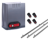 Σετ μοτέρ συρόμενης πόρτας DKC500 με 4 τηλεχειριστήρια και 3m μεταλλική κρεμαγιέρα