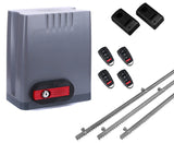 Σετ μοτέρ συρόμενης πόρτας DKC500 με 4 τηλεχειριστήρια, 3m μεταλλική κρεμαγιέρα και φωτοκύτταρα ενσύρματα