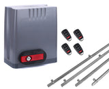 Σετ μοτέρ συρόμενης πόρτας DKC500 με 4 τηλεχειριστήρια και 4m μεταλλική κρεμαγιέρα