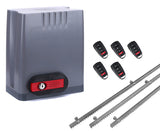 Σετ μοτέρ συρόμενης πόρτας DKC500 με 5 τηλεχειριστήρια και 3m μεταλλική κρεμαγιέρα