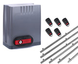 Σετ μοτέρ συρόμενης πόρτας DKC500 με 5 τηλεχειριστήρια και 6m μεταλλική κρεμαγιέρα