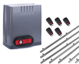 Σετ μοτέρ συρόμενης πόρτας DKC500 με 5 τηλεχειριστήρια και 7m μεταλλική κρεμαγιέρα