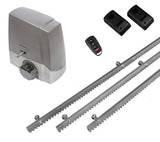 Σετ μοτέρ συρόμενης πόρτας MEKO-5 με 1 τηλεχειριστήριο, 3m μεταλλική κρεμαγιέρα και φωτοκύτταρα ενσύρματα