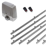 Σετ μοτέρ συρόμενης πόρτας MEKO-5 με 2 τηλεχειριστήρια και 7m μεταλλική κρεμαγιέρα