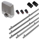 Σετ μοτέρ συρόμενης πόρτας MEKO-5 με 3 τηλεχειριστήρια, 5m μεταλλική κρεμαγιέρα και φωτοκύτταρα ενσύρματα