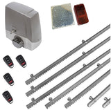 Σετ μοτέρ συρόμενης πόρτας MEKO-5 με 4 τηλεχειριστήρια, 7m μεταλλική κρεμαγιέρα και φωτοκύτταρα με ανακλαστήρα