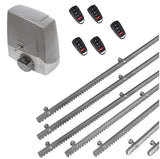 Σετ μοτέρ συρόμενης πόρτας MEKO-5 με 5 τηλεχειριστήρια και 7m μεταλλική κρεμαγιέρα