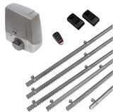 Σετ μοτέρ συρόμενης πόρτας MEKO-8 με 1 τηλεχειριστήριο, 6m μεταλλική κρεμαγιέρα και φωτοκύτταρα ενσύρματα