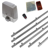 Σετ μοτέρ συρόμενης πόρτας MEKO-8 με 1 τηλεχειριστήριο, 6m μεταλλική κρεμαγιέρα και φωτοκύτταρα με ανακλαστήρα