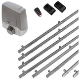 Σετ μοτέρ συρόμενης πόρτας MEKO-8 με 1 τηλεχειριστήριο, 8m μεταλλική κρεμαγιέρα και φωτοκύτταρα ενσύρματα