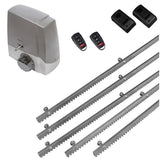 Σετ μοτέρ συρόμενης πόρτας MEKO-8 με 2 τηλεχειριστήρια, 5m μεταλλική κρεμαγιέρα και φωτοκύτταρα ενσύρματα