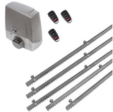 Σετ μοτέρ συρόμενης πόρτας MEKO-8 με 3 τηλεχειριστήρια και 5m μεταλλική κρεμαγιέρα