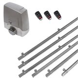 Σετ μοτέρ συρόμενης πόρτας MEKO-8 με 3 τηλεχειριστήρια και 6m μεταλλική κρεμαγιέρα