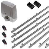 Σετ μοτέρ συρόμενης πόρτας MEKO-8 με 3 τηλεχειριστήρια, 8m μεταλλική κρεμαγιέρα και φωτοκύτταρα ενσύρματα