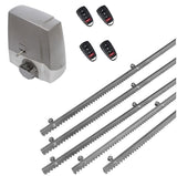 Σετ μοτέρ συρόμενης πόρτας MEKO-8 με 4 τηλεχειριστήρια και 5m μεταλλική κρεμαγιέρα