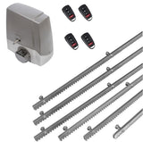 Σετ μοτέρ συρόμενης πόρτας MEKO-8 με 4 τηλεχειριστήρια και 6m μεταλλική κρεμαγιέρα