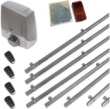 Σετ μοτέρ συρόμενης πόρτας MEKO-8 με 4 τηλεχειριστήρια, 8m μεταλλική κρεμαγιέρα και φωτοκύτταρα με ανακλαστήρα