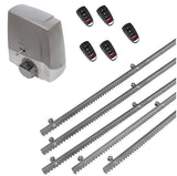 Σετ μοτέρ συρόμενης πόρτας MEKO-8 με 5 τηλεχειριστήρια και 5m μεταλλική κρεμαγιέρα