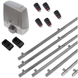 Σετ μοτέρ συρόμενης πόρτας MEKO-8 με 5 τηλεχειριστήρια, 7m μεταλλική κρεμαγιέρα και φωτοκύτταρα ενσύρματα