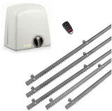 Σετ μοτέρ συρόμενης πόρτας PROTECO STRIKE-5 με 1 τηλεχειριστήριο και 5m μεταλλική κρεμαγιέρα