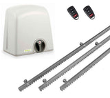 Σετ μοτέρ συρόμενης πόρτας PROTECO STRIKE-5 με 2 τηλεχειριστήρια και 3m μεταλλική κρεμαγιέρα