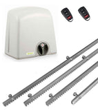 Σετ μοτέρ συρόμενης πόρτας PROTECO STRIKE-5 με 2 τηλεχειριστήρια και 4m μεταλλική κρεμαγιέρα