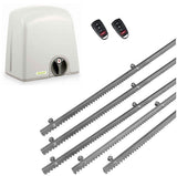 Σετ μοτέρ συρόμενης πόρτας PROTECO STRIKE-5 με 2 τηλεχειριστήρια και 5m μεταλλική κρεμαγιέρα