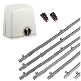 Σετ μοτέρ συρόμενης πόρτας PROTECO STRIKE-5 με 2 τηλεχειριστήρια και 7m μεταλλική κρεμαγιέρα