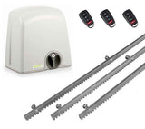 Σετ μοτέρ συρόμενης πόρτας PROTECO STRIKE-5 με 3 τηλεχειριστήρια και 3m μεταλλική κρεμαγιέρα