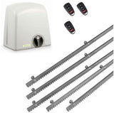 Σετ μοτέρ συρόμενης πόρτας PROTECO STRIKE-5 με 3 τηλεχειριστήρια και 5m μεταλλική κρεμαγιέρα