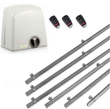 Σετ μοτέρ συρόμενης πόρτας PROTECO STRIKE-5 με 3 τηλεχειριστήρια και 6m μεταλλική κρεμαγιέρα