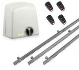 Σετ μοτέρ συρόμενης πόρτας PROTECO STRIKE-5 με 4 τηλεχειριστήρια και 3m μεταλλική κρεμαγιέρα