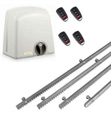 Σετ μοτέρ συρόμενης πόρτας PROTECO STRIKE-5 με 4 τηλεχειριστήρια και 4m μεταλλική κρεμαγιέρα