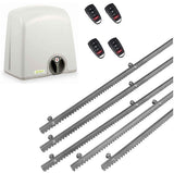 Σετ μοτέρ συρόμενης πόρτας PROTECO STRIKE-5 με 4 τηλεχειριστήρια και 5m μεταλλική κρεμαγιέρα