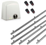 Σετ μοτέρ συρόμενης πόρτας PROTECO STRIKE-5 με 4 τηλεχειριστήρια και 6m μεταλλική κρεμαγιέρα