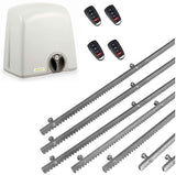 Σετ μοτέρ συρόμενης πόρτας PROTECO STRIKE-5 με 4 τηλεχειριστήρια και 7m μεταλλική κρεμαγιέρα