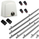 Σετ μοτέρ συρόμενης πόρτας PROTECO STRIKE-5 με 4 τηλεχειριστήρια, 7m μεταλλική κρεμαγιέρα και φωτοκύτταρα ενσύρματα