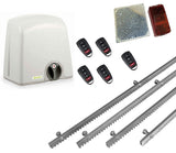 Σετ μοτέρ συρόμενης πόρτας PROTECO STRIKE-5 με 5 τηλεχειριστήρια, 4m μεταλλική κρεμαγιέρα και φωτοκύτταρα με ανακλαστήρα