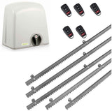 Σετ μοτέρ συρόμενης πόρτας PROTECO STRIKE-5 με 5 τηλεχειριστήρια και 5m μεταλλική κρεμαγιέρα